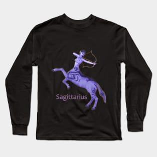 Sagittarius woman girl centaur with bow and arrow Long Sleeve T-Shirt